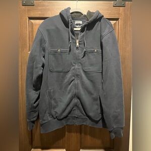 Duluth Trading Co souped up fleece lined hoodie- L